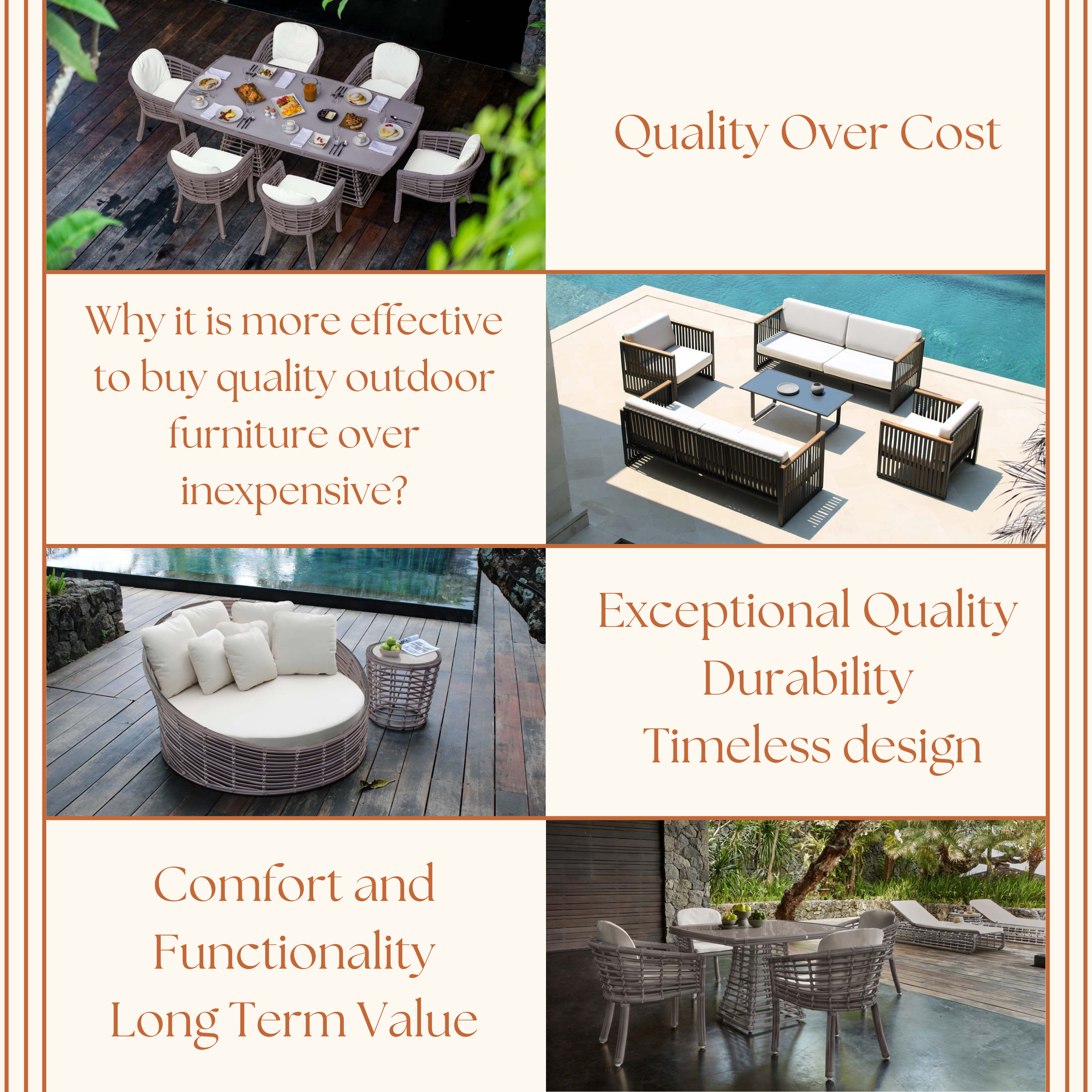 Featured image for “Quality Over Cost – The Wise Choice for Outdoor Furniture”